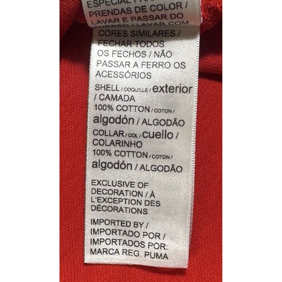 Puma Scuderia Ferrari Polo Shirt Men’s L Red Formula 1 Motorsports Racing Cars - Picture 8 of 12